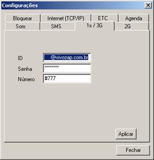 SMS 3. Configure as opções de SMS e Dados. DADOS Term Opções de notificação de recebimento de novas mensagens SMS.