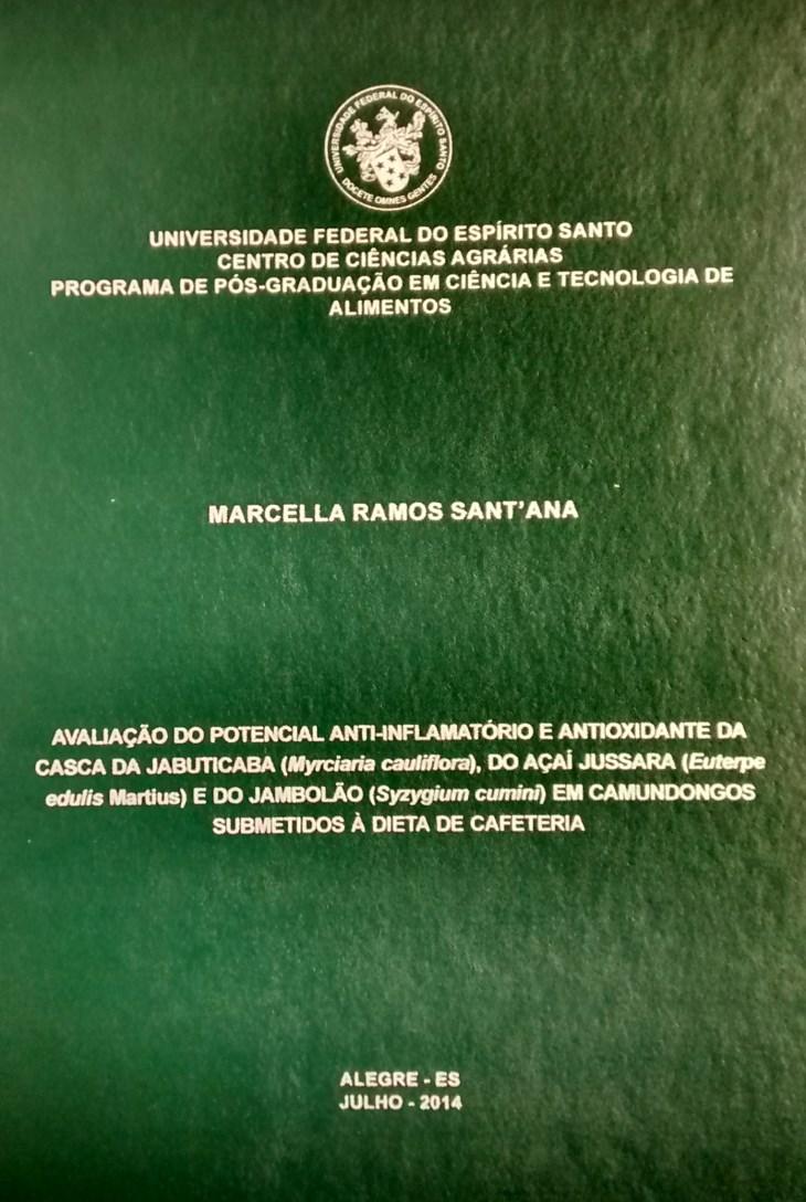 2.1. Capa externa ou capa dura A capa dura deverá ser confeccionada conforme normas da UFES, sendo uma reprodução da capa interna. A capa externa deverá ser confeccionada na cor verde (Figura 1).