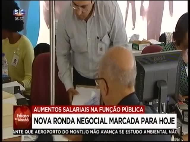 aumento dos salários.