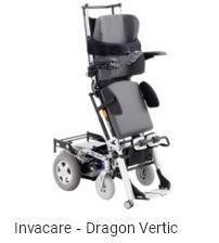 Invacare - Dragon Vertic Verticalização Com a cadeira de rodas eléctrica Invacare Storm3 Vertic ou com a Invacare Dragon Vertic assumir a posição de pé torna-se um gesto simples e fácil.