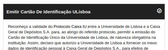 ULisboa funciona em toda a instituição e é emitido ao