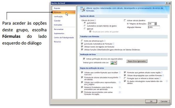 Isto porque o Excel 2007 usa como predefinição um