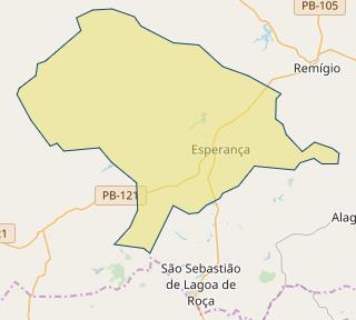 Figura 1. Localização do município de Esperança- PB. FONTE: IBGE (2017). Classificação da Pesquisa Para classificar a pesquisa, adotou-se a metodologia de Silva e Menezes (2005).