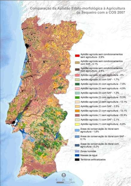 Avaliação da Aptidão EM à Agricultura (Sequeiro) e Silvicultura vs COS