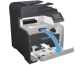 Substitua os cartuchos de toner A impressora utiliza quatro cores e tem um cartucho de impressão diferente para cada cor: