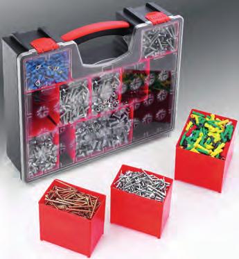 CAIXAS DE FERRAMENTAS 3 ORGANIZER Caixa organizadora em plástico Permite arrumar peças (9 divisórias amovíveis), ferramentas