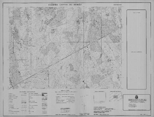 (SF-23-Y-B-VI-3-SO-F), c) Fazenda Campos de Pinhão (SF-23-Y-B-VI-3-SO-E) e d) Cidade Nova