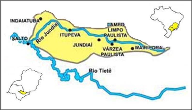 27 Figura 1 - Mapa da bacia do rio Jundiaí (nascente até foz) Fonte: CETESB, 2008.