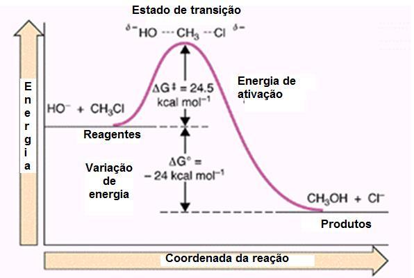 Exemplo: HO - + CH 3 Cl CH 3 OH