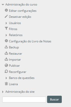 3- Em Administração Clique em Configuração do Livro de Notas 4- Já no Livro de notas, escolha a atividade com a qual está trabalhando Editar Editar