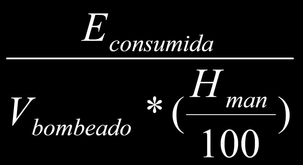 Eficiência Energética Perspectiva: Eficiência Forma de Consumo Específico de Energia Normalizado - CEN Consumo eficiente de energia elétrica Unidade de kwh/m³/100m Revisão dos Parâmetros Sem revisão