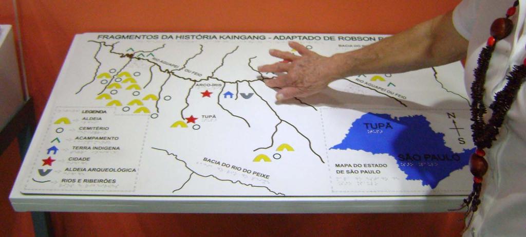 Expografia comunicação visual e tátil Mapa