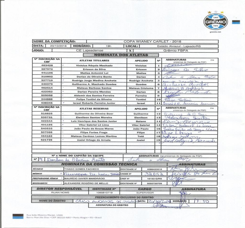 DELETAR O MODELO DE FORMULÁRIO PADRÃO DO CLUBE