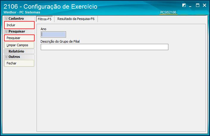 3. Configurar e Encerrar Exercício Para seleção de um exercício contábil na rotina 2138 Livros do SPED ECF, é nessário o encerrar o exercício.