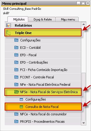 Tela 42 Acesso ao módulo de Consulta de NFs-e Na janela que é exibida, selecione