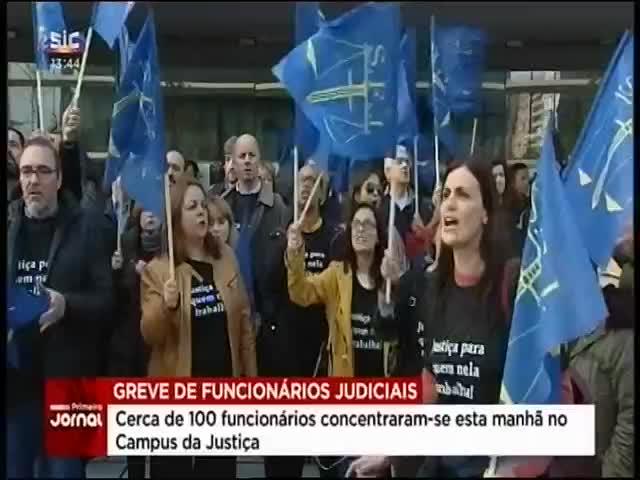 Protesto dos Funcionários Judiciais http://pt.