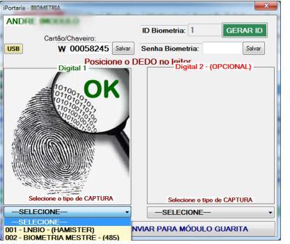 Módulo para Portaria Gestão de BIOMETRIAS