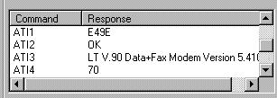 Modem ATI1: calcula checksum da ROM ATI2: testa a ROM com base no checksum ATI3: pede a versão do