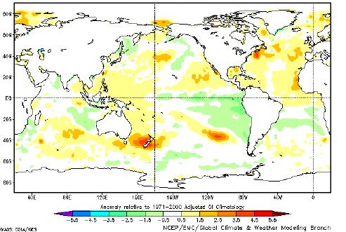 Figura 2 Anomalia da Temperatura da Superfície do Mar (C) - 3 a 9 de dezembro de 2017 ões do Brasil depende principalmente da configuração de três sistemas meteorológicos: Alta da Bolívia (Circulação