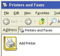 The Add Printer Wizard For Windows XP: Go