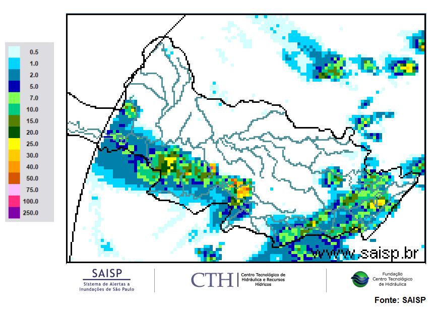 Dados Pluviométricos das Bacias PCJ CHUVA ACUMULADA EM 24