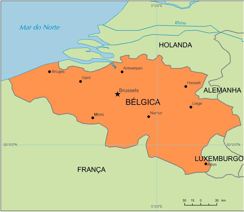 Dados Básicos Nome oficial Reino da Bélgica Superfície 30.