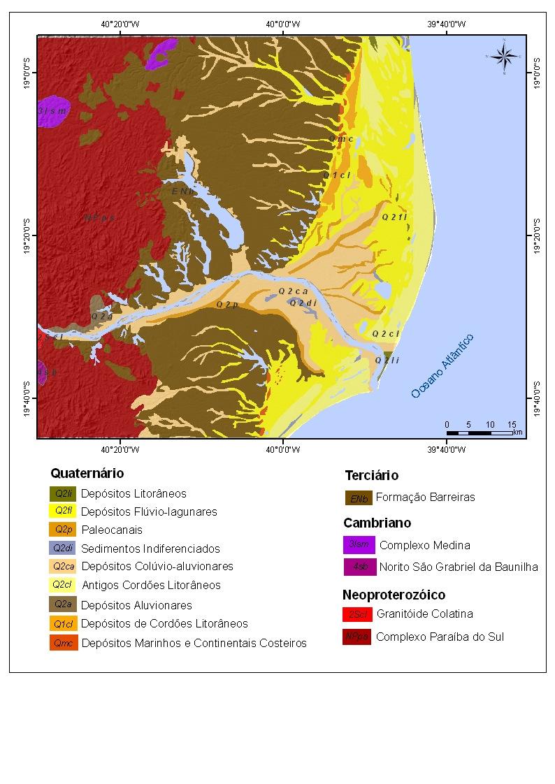 5 Figura 2: Mapa geológico da área de estudo (CPRM, 2003) O Complexo Paraíba do Sul é formado por metapelitos aluminosos, representados por metatexitos de composição kinzigítica, e