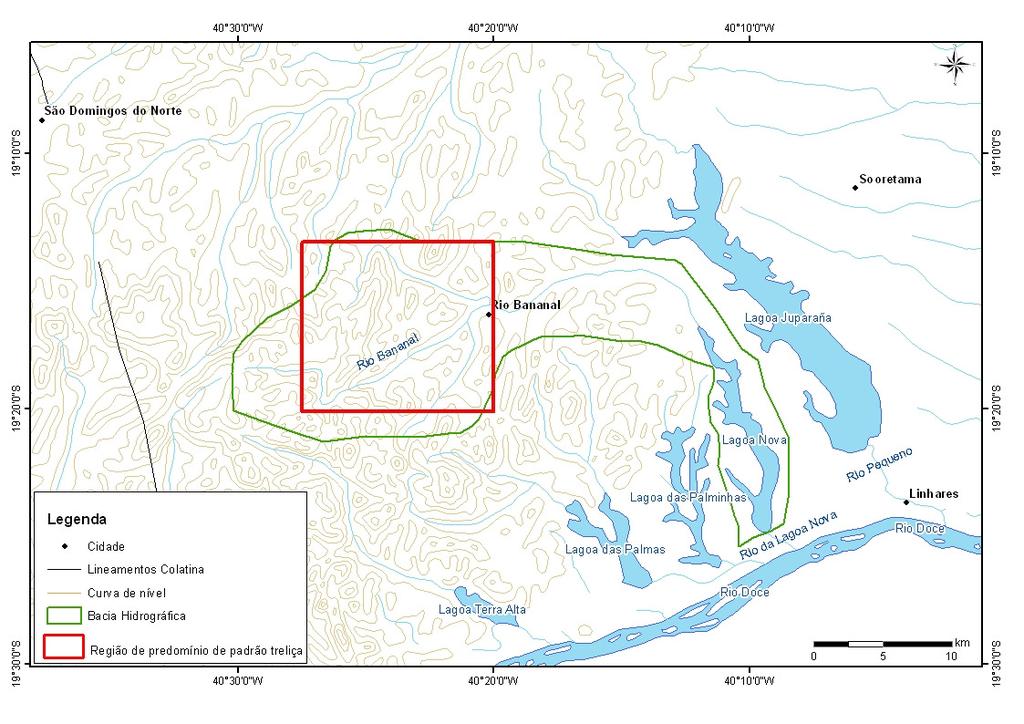 25 Figura 16: Mapa da bacia hidrográfica da lagoa Nova.