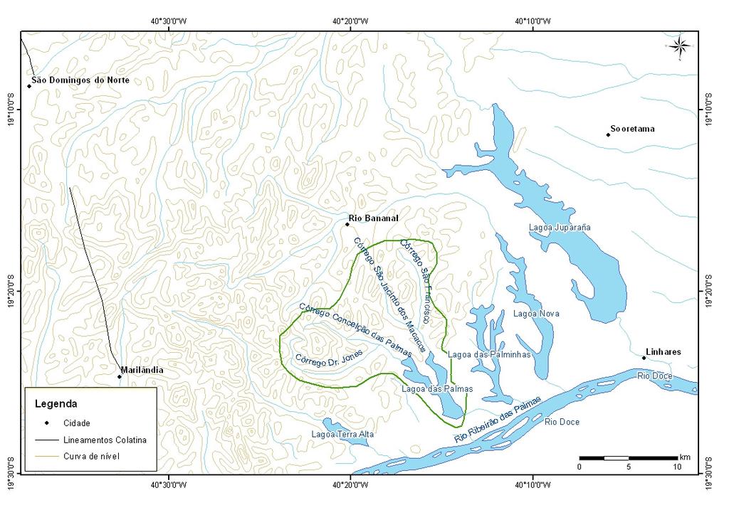 29 Figura 20: Mapa da bacia hidrográfica do lago Palmas.