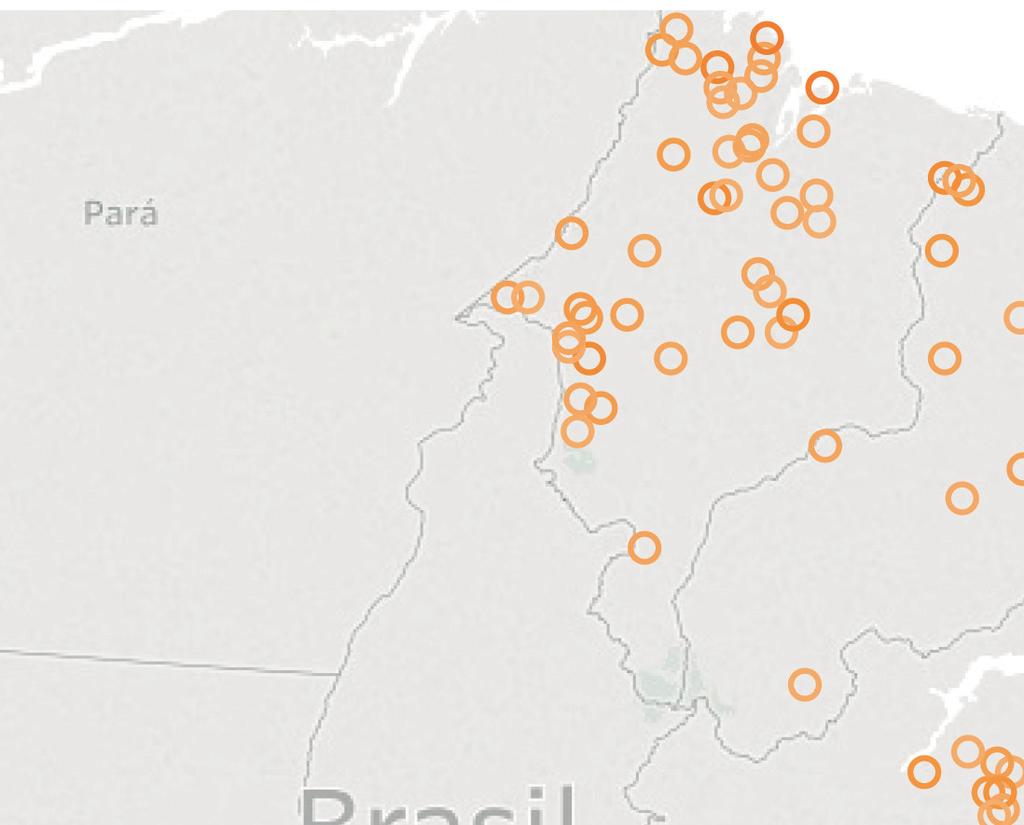 REGIÃO NORDESTE - Mancha da violência em