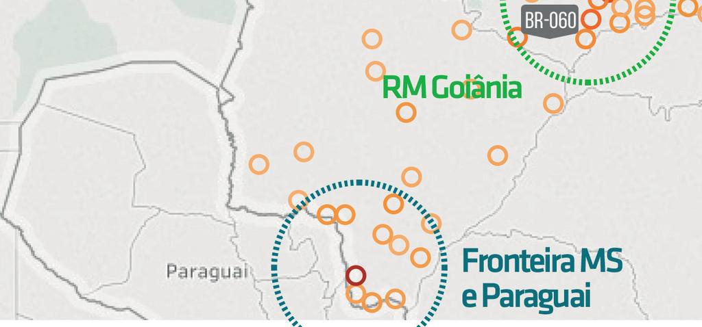 Análise Centro-Oeste No Centro-Oeste, notamos basicamente três