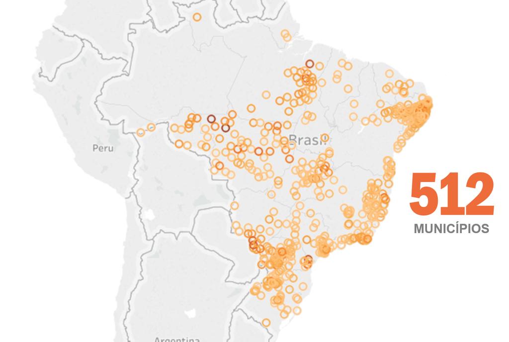 BRASIL - Mancha da violência em 2005 nas cidades