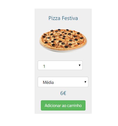 Estes campos quando executados criam uma nova pizza na tabela pizzas que é mostrada