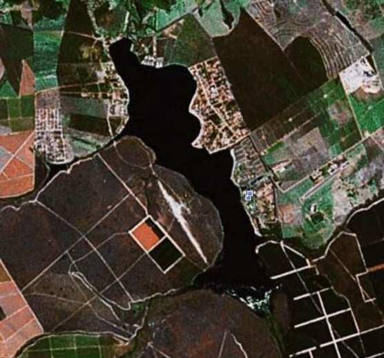 Figura 1 Imagem de satélite do Reservatório do Lobo. Fonte: GoogleEarth.