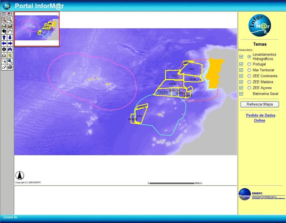Anexo B InforM@r Portal de dados do meio marinho 28 Para a preparação do PEPC, será levada a cabo a construção de um SIG (Sistema de Informação Geográfica), para o que foi constituído o projecto