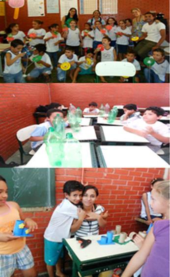 7 - Projeto PRATICAND O OS 3rs NA ESCOLA: EDUCAÇÃO AMBIENTAL E ENSINO DE GEOGRAFIA, Foram mobilizados os alunos e seus familiares à doação de garrafas pets.