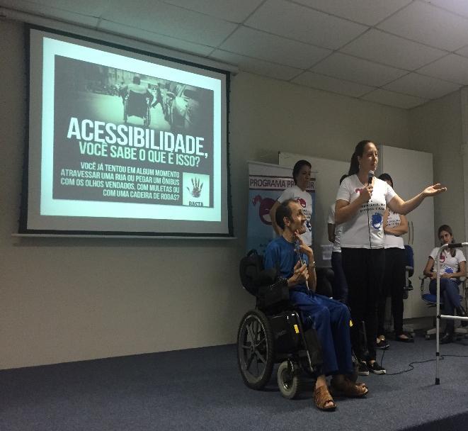 Desenvolvimento: Na ocasião da palestra sobre acessibilidade na