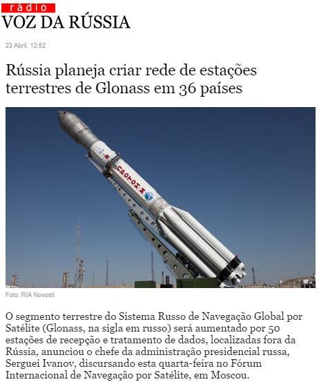GLONASS SEGMENTO DE CONTROLE Com o projeto de modernização do sistema teve início a expansão das estações de controle.
