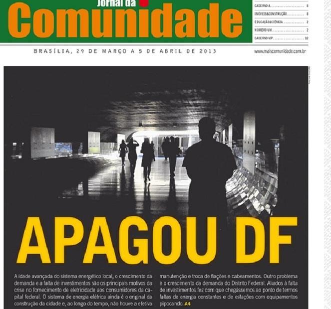 Apagões por todo o Brasil Pela segunda vez nesta semana, o Aeroporto Santos Dumont, no centro do Rio de Janeiro, voltou a ficar sem