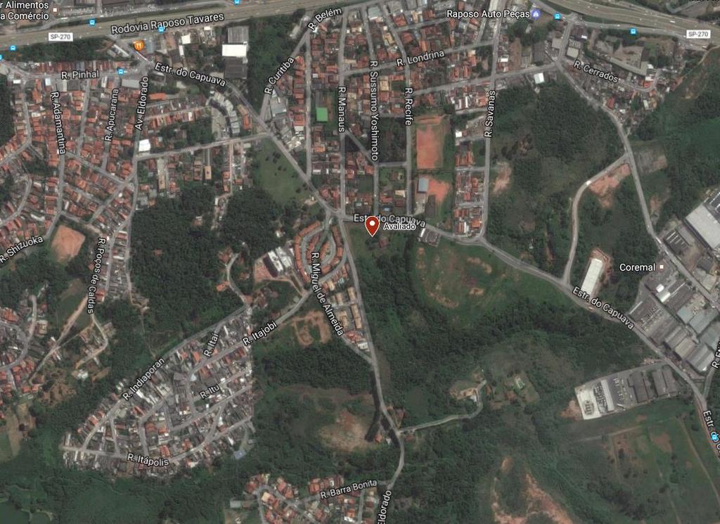 4.2 ENTORNO O imóvel avaliado está situado em uma região urbana, com ocupação residencial de diferentes padrões e ocupação industrial no entorno da Rodovia Raposo Tavares.