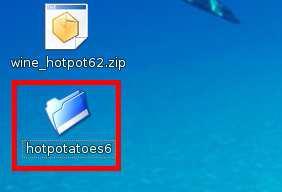 Então, basta clicar duas vezes na pasta hotpotatoes6 e, em