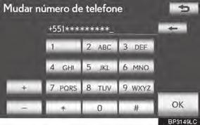 3-3. PONTOS DE MEMÓRIA PARA ALTERAR N Tel. (NÚMERO DO TELEFONE) 1 Toque em N Tel.. PARA DEFINIR OU ALTERAR Grupo Grupos de ponto de memória podem ser 1 Toque em Grupo.