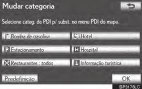 3-4. CONFIGURAÇÃO 4 Toque na categoria a ser alterada. MENSAGEM POP-UP 5 Toque no grupo desejado.