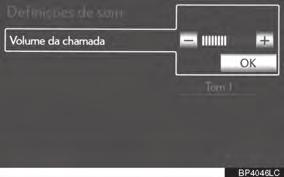 4-2. CONFIGURAÇÃO INFORMAÇÕES O sistema irá aumentar automaticamente o volume quando a velocidade exceder 80km/h.