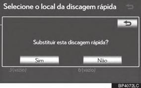 desejado da lista telefônica. Até 18 números por telefone podem ser registrados como discagem rápida.