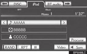 5-1. OPERAÇÃO DO SISTEMA DE ÁUDIO/VÍDEO AVANÇO OU RETROCESSO RÁPIDO 1 ou de CH-TRACK para avançar ou retroceder o leitor.