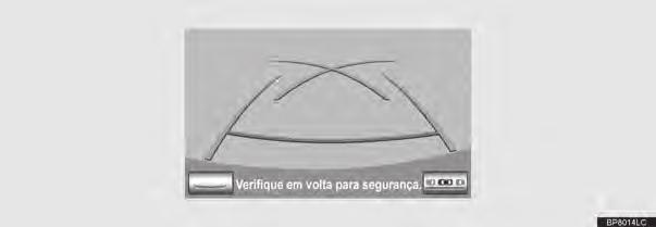 7-1. CÂMERA DO SISTEMA LEXUS DE MONITORAMENTO DE VISÃO TRASEIRA ESTACIONAMENTO PERPENDICULAR (MODO DE EXIBIÇÃO DE LINHAS-GUIA DE ESTACIONAMENTO) DESCRIÇÃO DA TELA Nº Visor Função Linha guia de