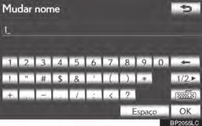 2 Toque no tipo de teclado desejado. 2 : Toque para apagar um trema.