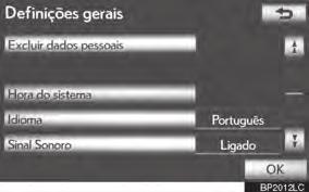 2 Toque em Gerais na tela 3 Toque em Cor do botão.