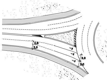 Proposta de Clausulado Normativo Para o Traçado de Rotundas Figura 15 Largura mínima das vias [BASTOS SILVA, 2006] 3.